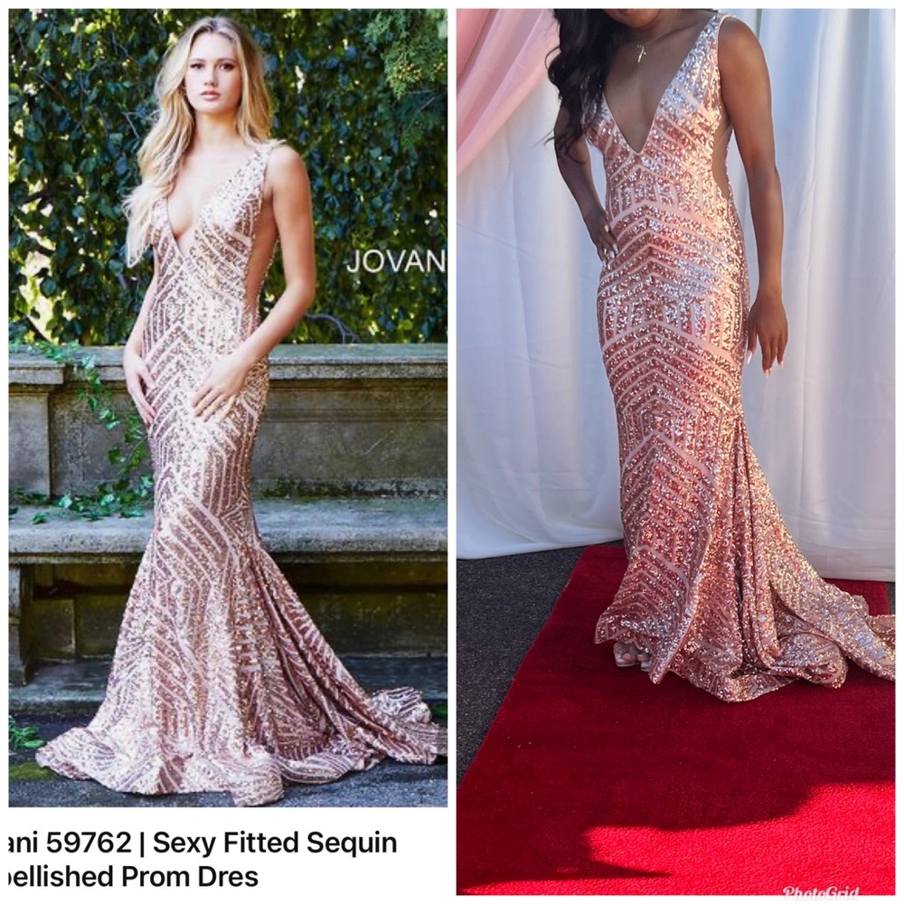 GORGEOUS Jovani rose gold gown